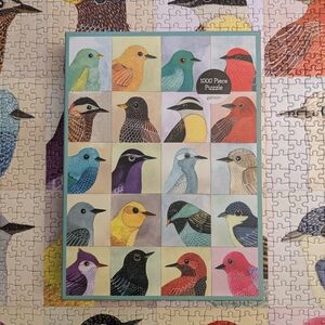 Galison Avian Friends Bird Puzzle. 1000 pieces. EUC